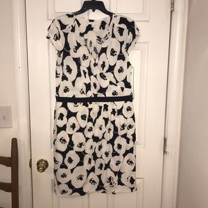 Black and white floral